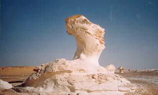 Deserto bianco nell'oasi di Bahariyah